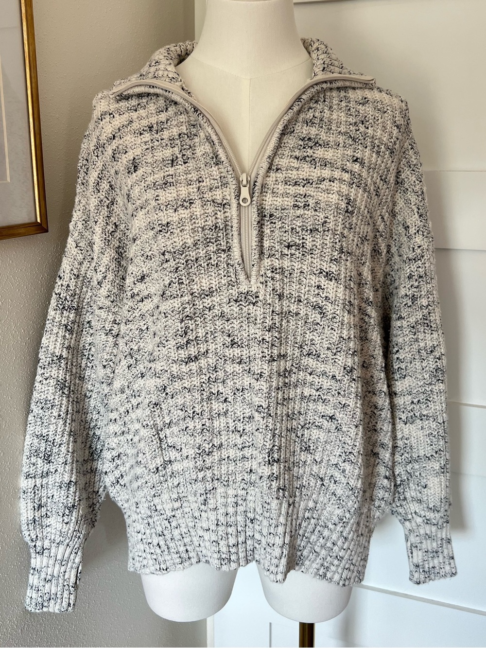 OFFLINE by Aerie Chillside Quarter Zip Sweater